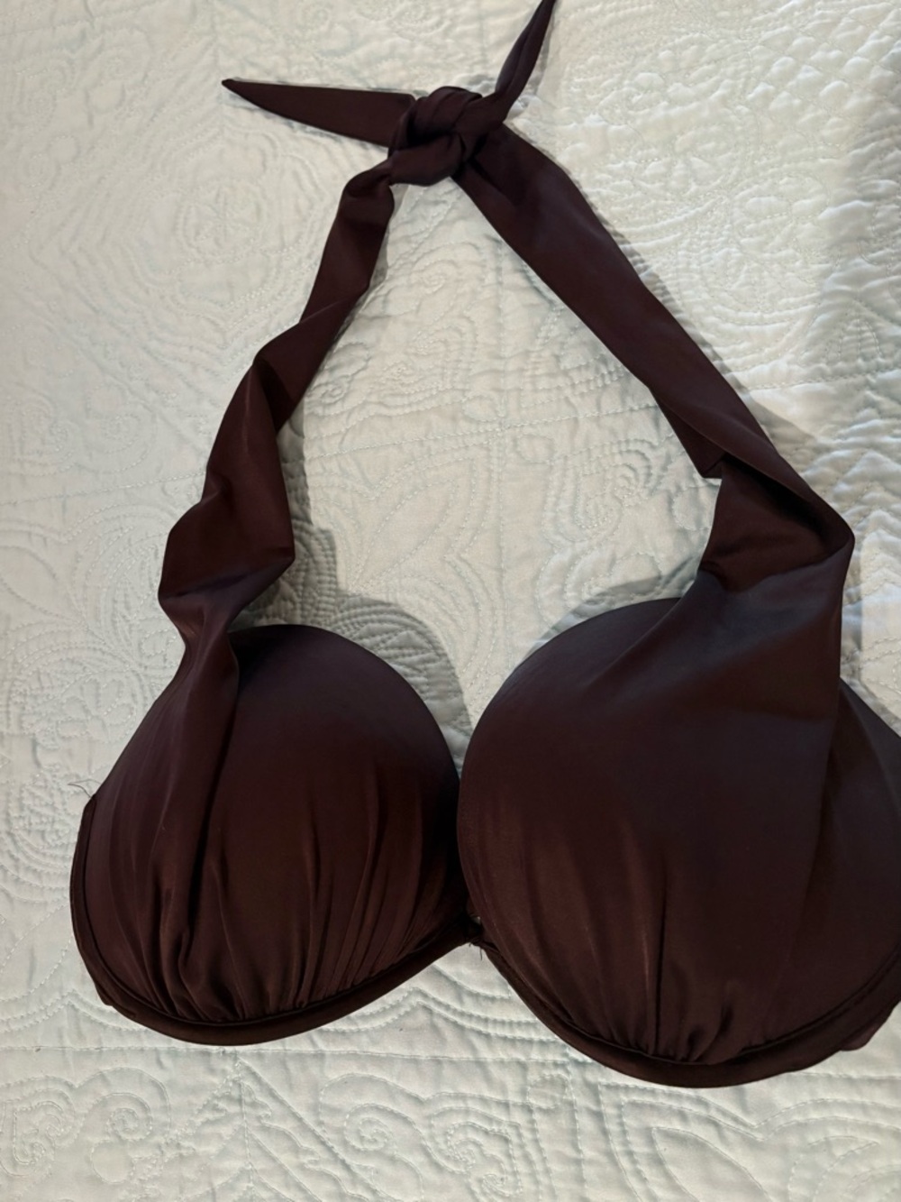 Halter Push-Up Bra in BLACK Size DD